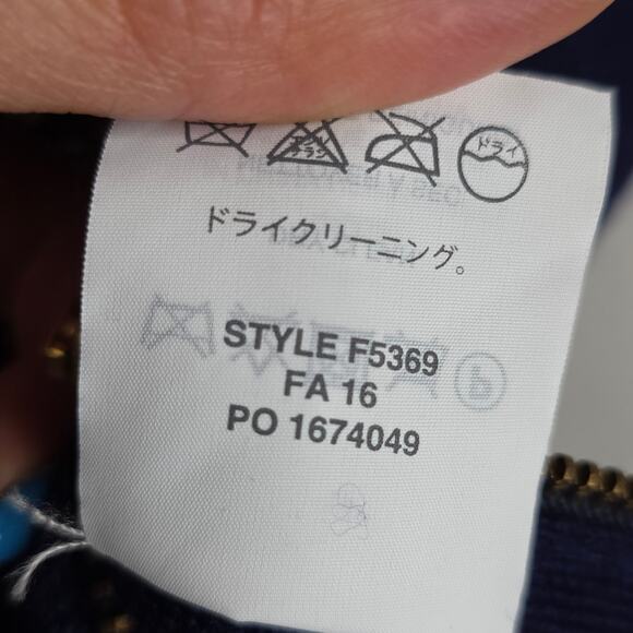 J.Crew Collection SzSm Shawl Bonded Wool Popover Navy Side Zips Sweater Simple - Picture 16 of 16